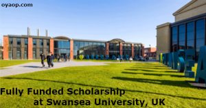 Fully Funded Scholarship at Swansea University, UK