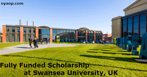 Fully Funded Scholarship at Swansea University, UK