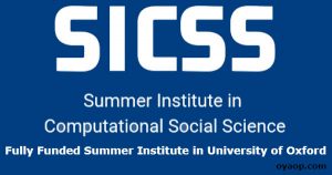 Fully Funded Summer Institute in University of Oxford