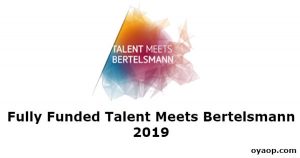 Fully Funded Talent Meets Bertelsmann 2019
