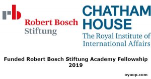 Funded Robert Bosch Stiftung Academy Fellowship 2019