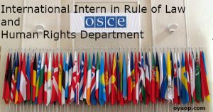 International Intern in Rule of Law and Human Rights Department