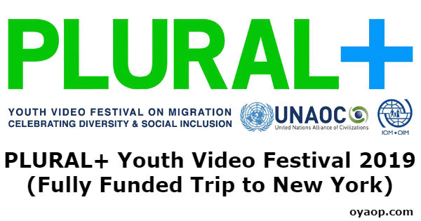 PLURAL+ Youth Video Festival 2019 (Fully Funded Trip to New York)