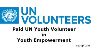 Paid UN Youth Volunteer in Youth Empowerment