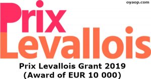 Prix Levallois Grant 2019 (Award of EUR 10 000)