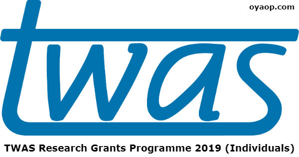 TWAS Research Grants Programme 2019 (Individuals)