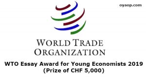 WTO Essay Award for Young Economists 2019 (Prize of CHF 5,000)
