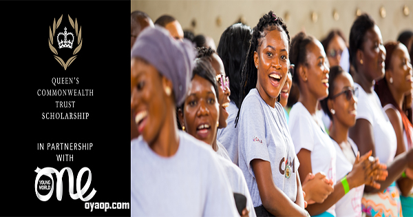 Queen’s Commonwealth Trust Scholarship to attend OYW Summit 2019 in London
