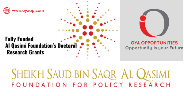Fully Funded Al Qasimi Foundation's Doctoral Research Grants