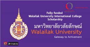 Fully funded Walailak University International College Scholarship