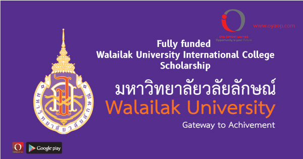 Fully funded Walailak University International College Scholarship
