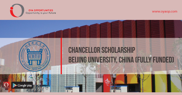 Chancellor Scholarship at Beijing University, China (Fully Funded)