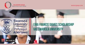 Eira Francis Davies Scholarship at Swansea University