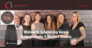 Whitworth Scholarship Award for Undergraduate & Masters Studies