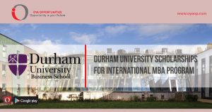 Durham University Scholarships for International MBA program