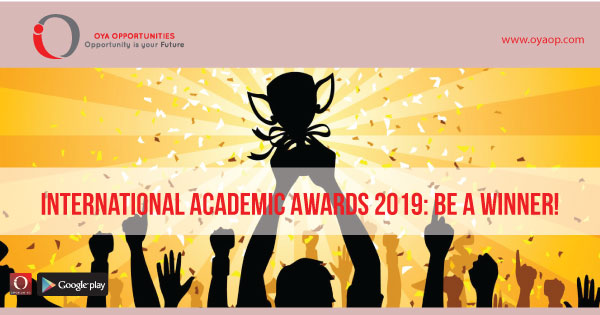 International Academic Awards 2019: Be A Winner!
