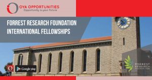 Forrest Research International Fellowships