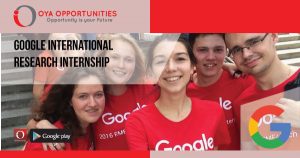 Google International Research Internship