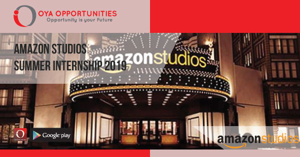 Amazon Studios Summer Internship 2019