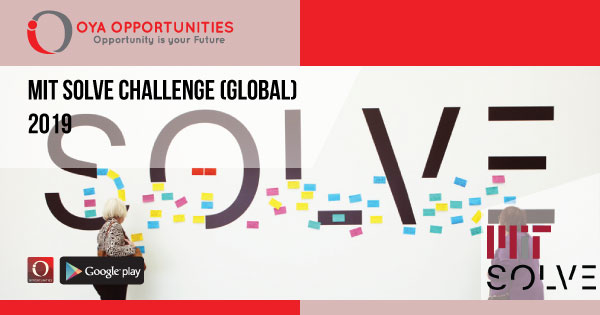 MIT Solve Challenge (Global) 2019