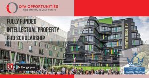 Fully Funded PhD in Intellectual Property Scholarship