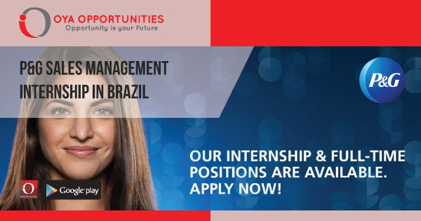 P&G Sales Management Internship in Brazil