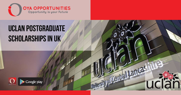 UCLAN Postgraduate Scholarships in UK