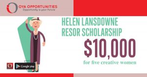 Helen Lansdowne Resor Creative Women Scholarship