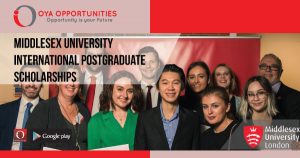 Middlesex University International Postgraduate Scholarships