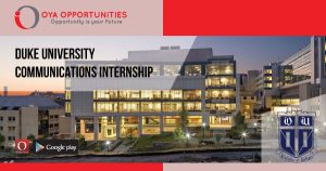 Duke University Communications Internship