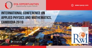 international conference on applied physics and mathematics in Cambodia