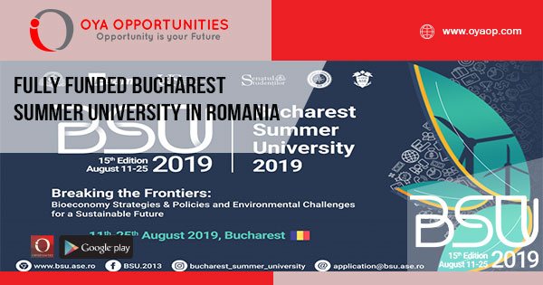 Fully Funded Bucharest Summer University in Romania