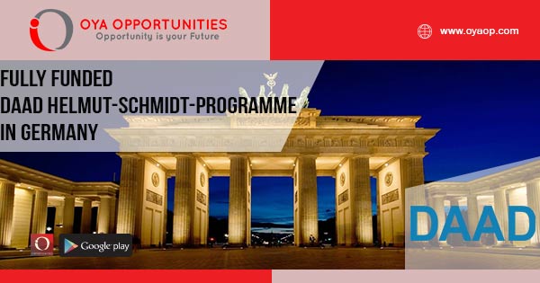 Fully Funded DAAD Helmut-Schmidt-Programme in Germany