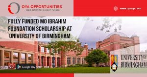 Fully Funded Mo Ibrahim Foundation Scholarship in UK