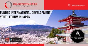 Funded International Development Youth Forum in Japan