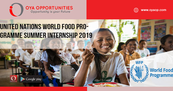 United Nations World Food Programme Summer Internship 2019