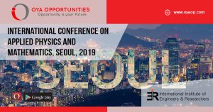 International Conference on Applied Physics and Mathematics, Seoul
