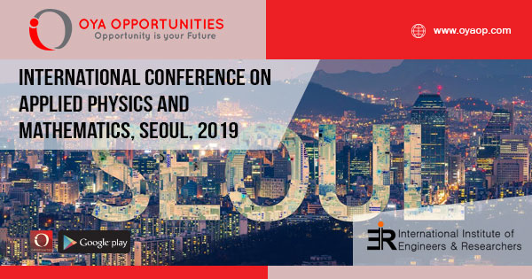 International Conference on Applied Physics and Mathematics, Seoul
