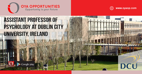 Assistant Professor in Psychology at Dublin City University