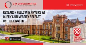 Research Fellow in Physics at Queen's University Belfast, UK