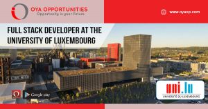 Full Stack Developer at the University of Luxembourg
