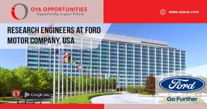 Research Engineers at Ford Motor Company, USA