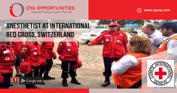 Anesthetist at International Red Cross, Switzerland