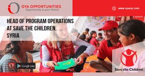 Head of Program Operations at Save the Children, Syria