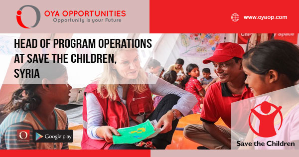 Head of Program Operations at Save the Children, Syria
