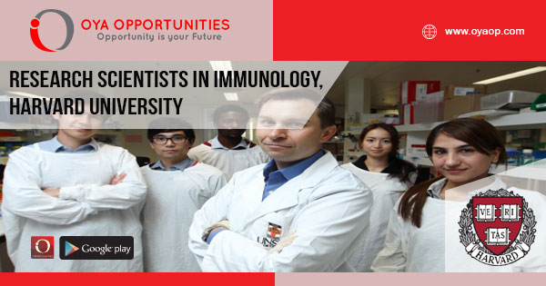 Research Scientists in Immunology, Harvard University