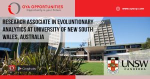 Research Associate at Evoluntionary Analytics at University of New South Wales, Australia