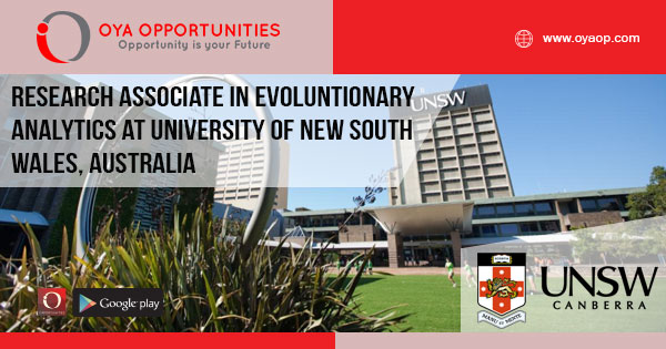 Research Associate at Evoluntionary Analytics at University of New South Wales, Australia