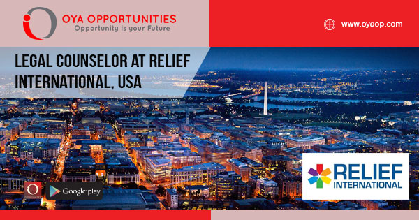 Legal Counselor at Relief International, USA