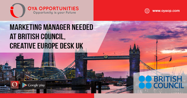 Marketing Manager at British Council Creative Europe Help Desk UK